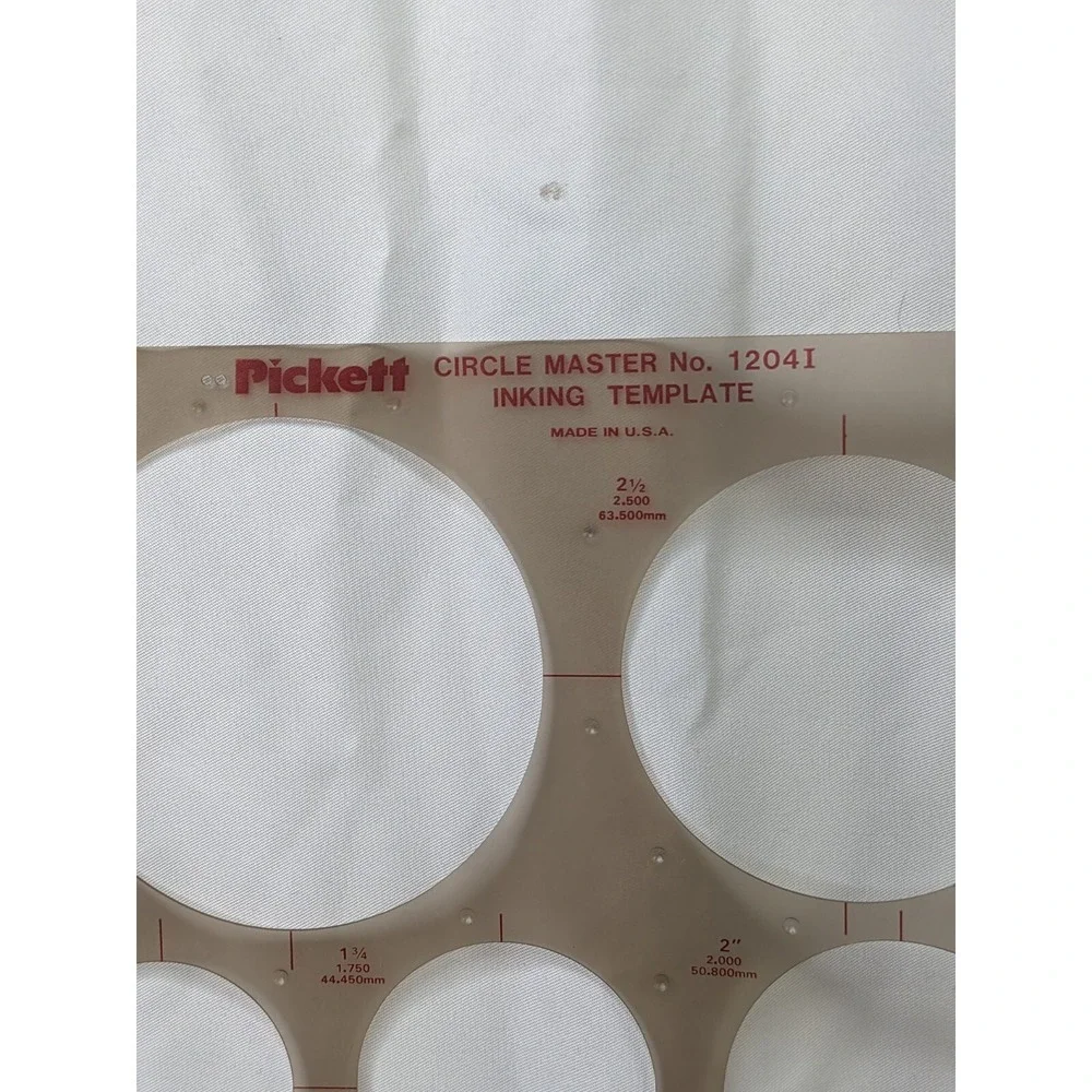Pickett‎ Inking Template 10331 Circle 12041 Lot of 2